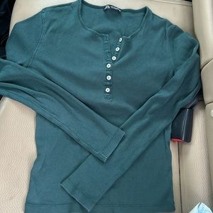 Zara crop shirt